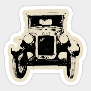 Austin Seven vintage British classic car monoblock black Sticker